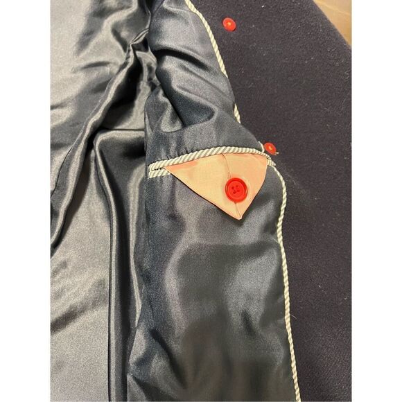 J.Crew navy coat cashmere by Nello Gori - Picture 12 of 13